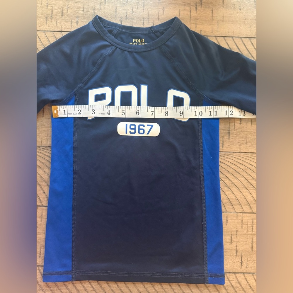 Polo by Ralph Lauren Kids Swim Rashguard - Navy and Blue - Picture 4 of 6